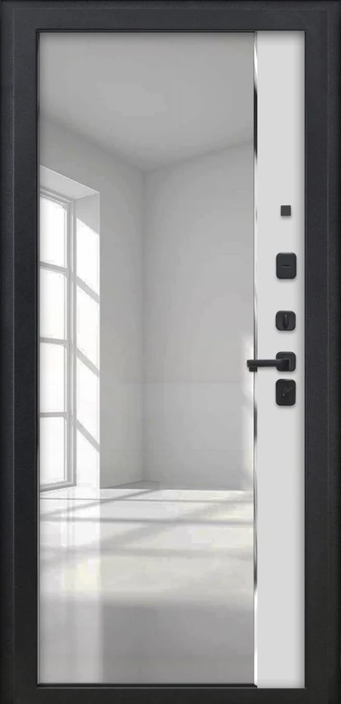 Входная дверь ДвериПРО Д-68 ФЛЗ-618 Белый матовый DPRO222441 внутренняя сторона